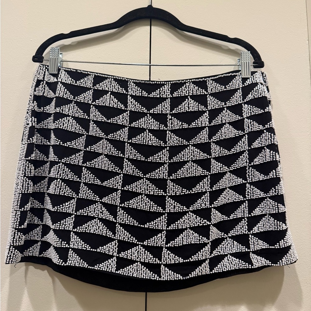 Zara beaded mini skirt